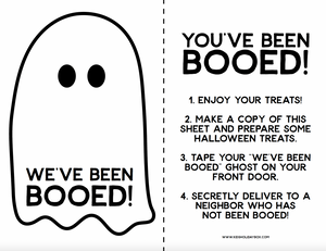 You've Been Booed Printable